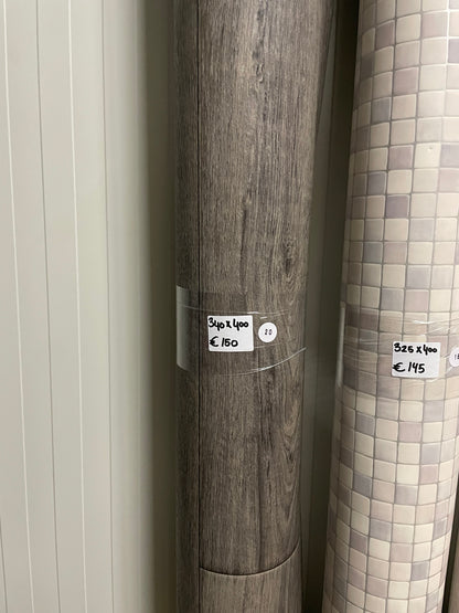 Antraciet Eiken Vinyl Restpartij |3,40x4,00mtr