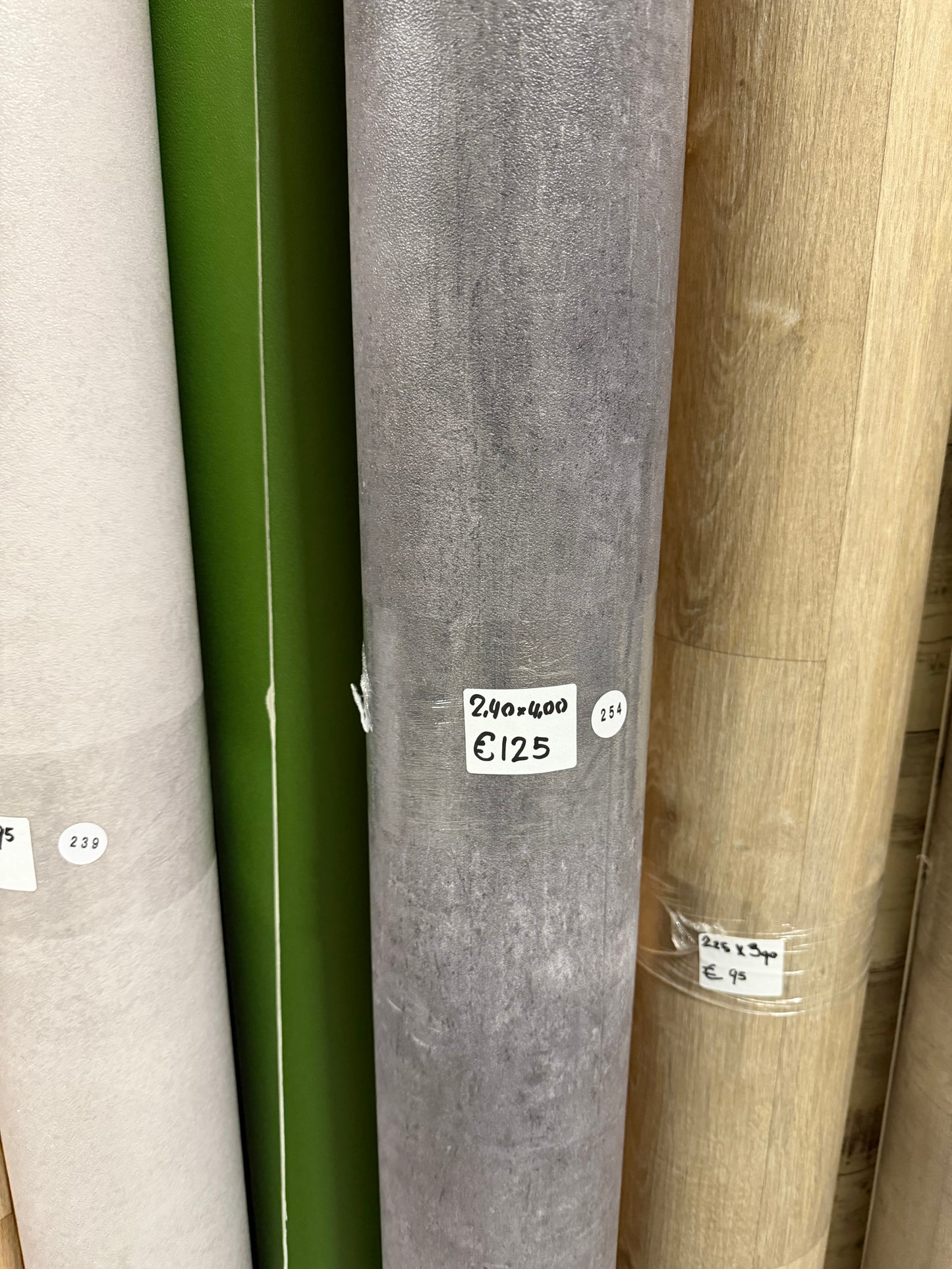 Industrieel Betonlook Vinyl Restpartij | 2,40x4,00mtr