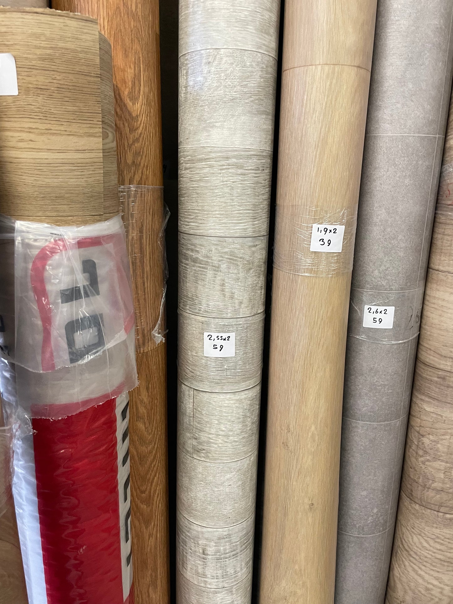 Witgrijs Antiek Eiken Vinyl Restpartij | 2,00x2,55mtr