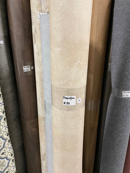 Beige Betonlook Vinyl Restpartij | 2,35x4,00mtr - Vinylrestpartij.nl 