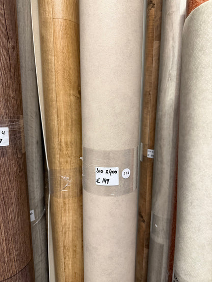 Beige Betonlook Vinyl Restpartij |
3,10x4,00mtr