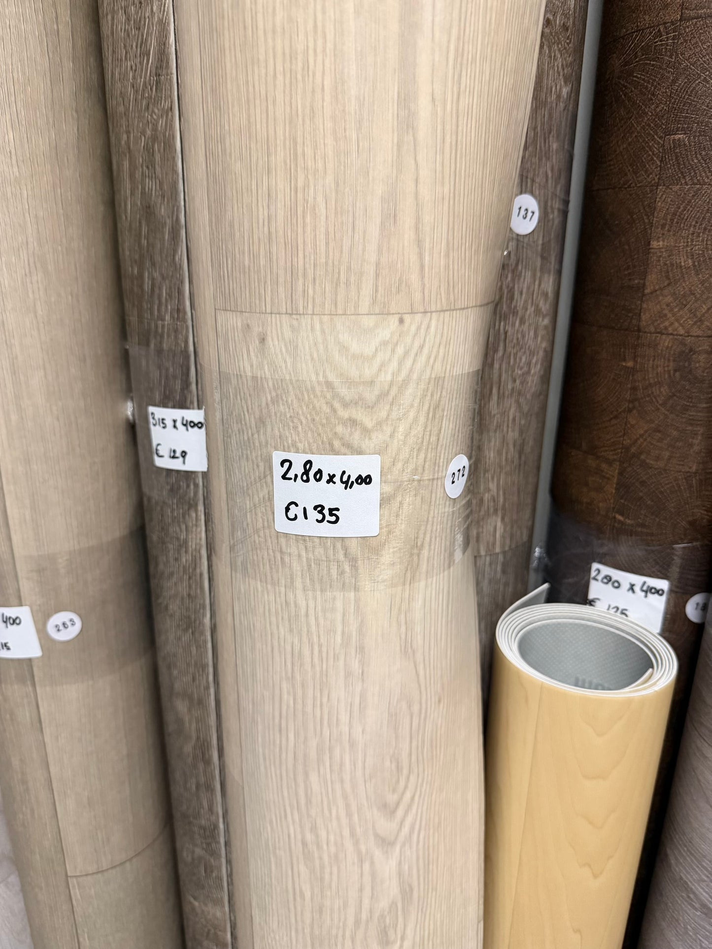 Beige Eiken Vinyl Restpartij | 2,80x4,00mtr (11,2m2)