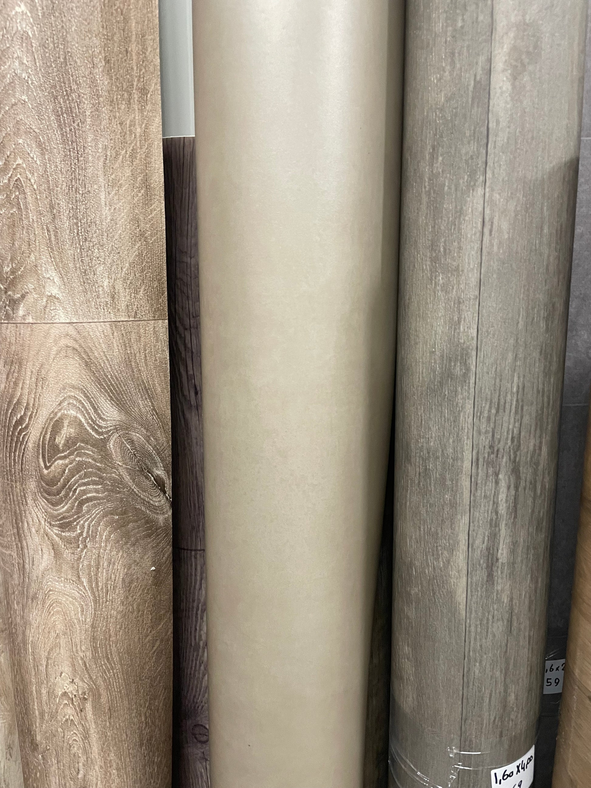 Beige Gietvloerlook Vinyl Restpartij | 1,60x4,00mtr - Vinylrestpartij.nl 