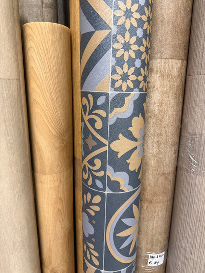 Blauw Portuguese Tegels Vinyl Restpartij |
1,55x4,00mtr