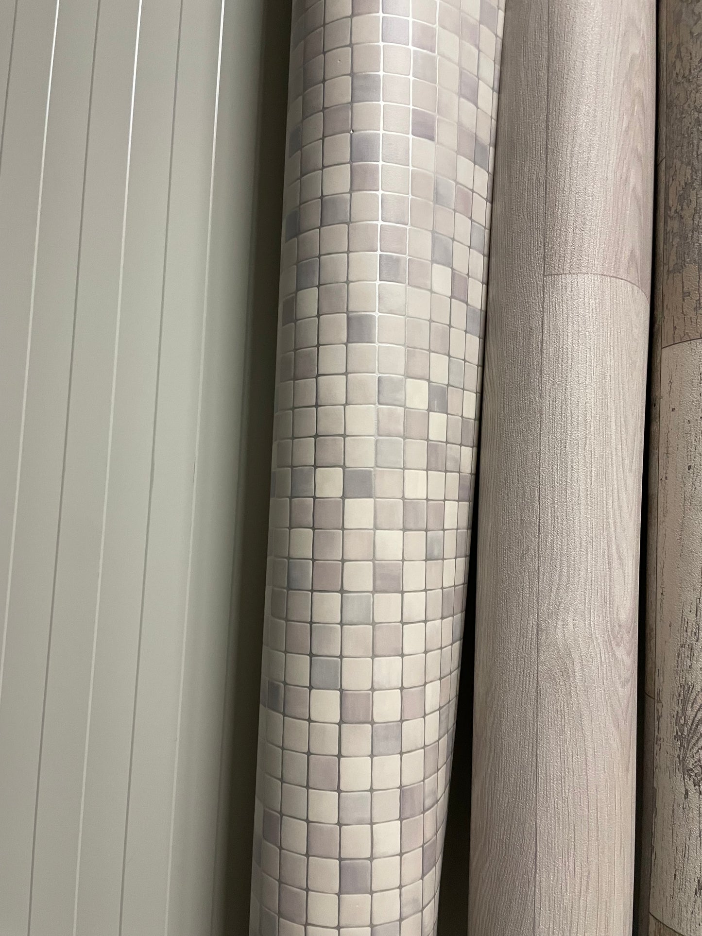 Blauwe Tegeltjes Vinyl Restpartij |3,25x4,00mtr - Vinylrestpartij.nl 