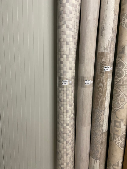 Blauwe Tegeltjes Vinyl Restpartij |3,25x4,00mtr - Vinylrestpartij.nl 