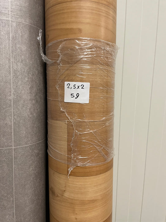 Bruin Eiken Klassiek Vinyl Restpartij | 2,00x2,50mtr - Vinylrestpartij.nl 