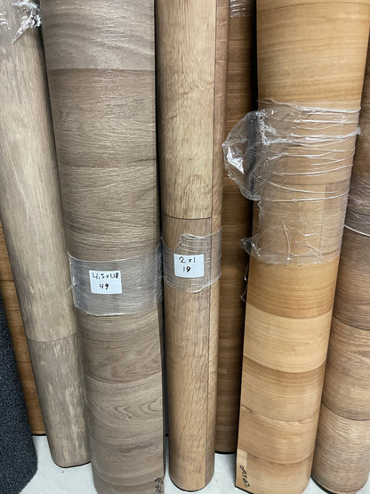 Bruin Eiken Plankenmotief Vinyl Restant | 1,00x2,00mtr - Vinylrestpartij.nl 
