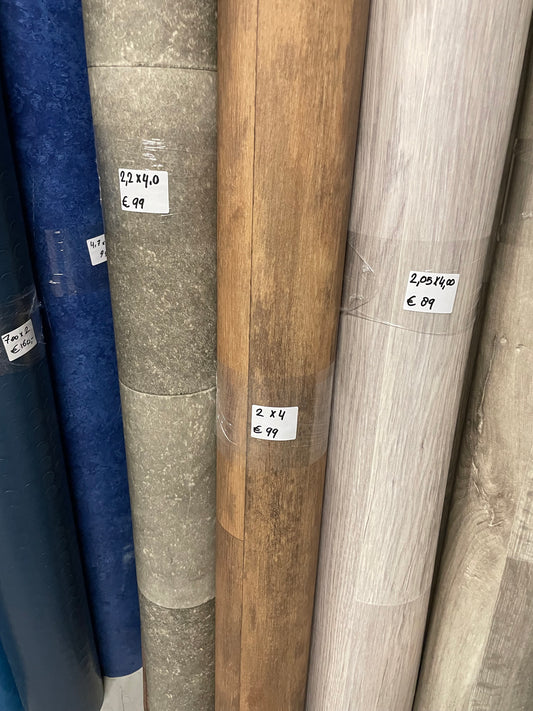 Bruin Eiken Project Novilon Vinyl Vloer | 2,00x4,00mtr - Vinylrestpartij.nl 