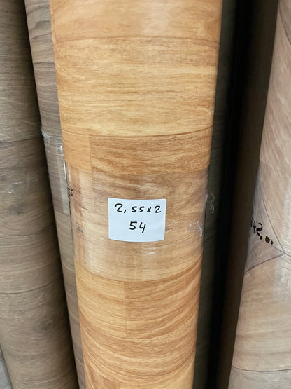 Bruin Eiken Smalle Planken Vinyl Restpartij | 2,00x2,55mtr - Vinylrestpartij.nl 