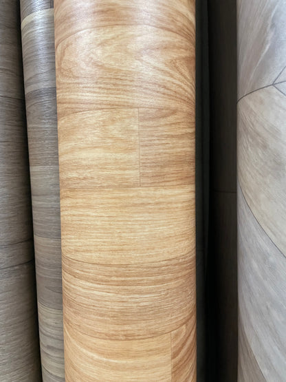 Bruin Eiken Smalle Planken Vinyl Restpartij | 2,00x2,55mtr - Vinylrestpartij.nl 