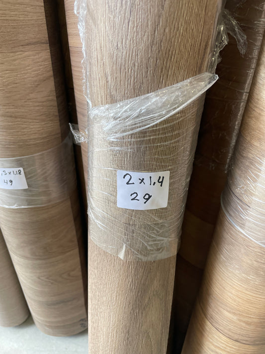 Bruin Eiken Vinyl Coupon | 1,40x2,00mtr - Vinylrestpartij.nl 
