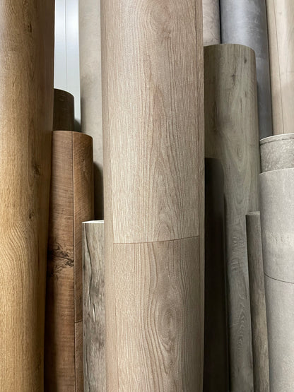 Bruin Natuur Eiken Vinyl Restpartij | 2,75x4,00mtr - Vinylrestpartij.nl 
