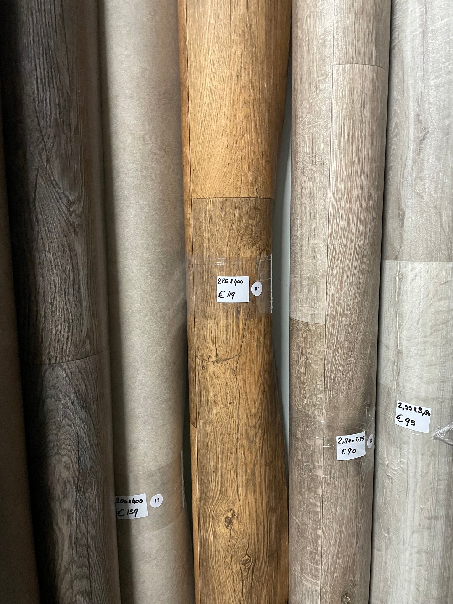 Bruin Rustiek Eiken Restpartij | 2,75x4,00mtr - Vinylrestpartij.nl 