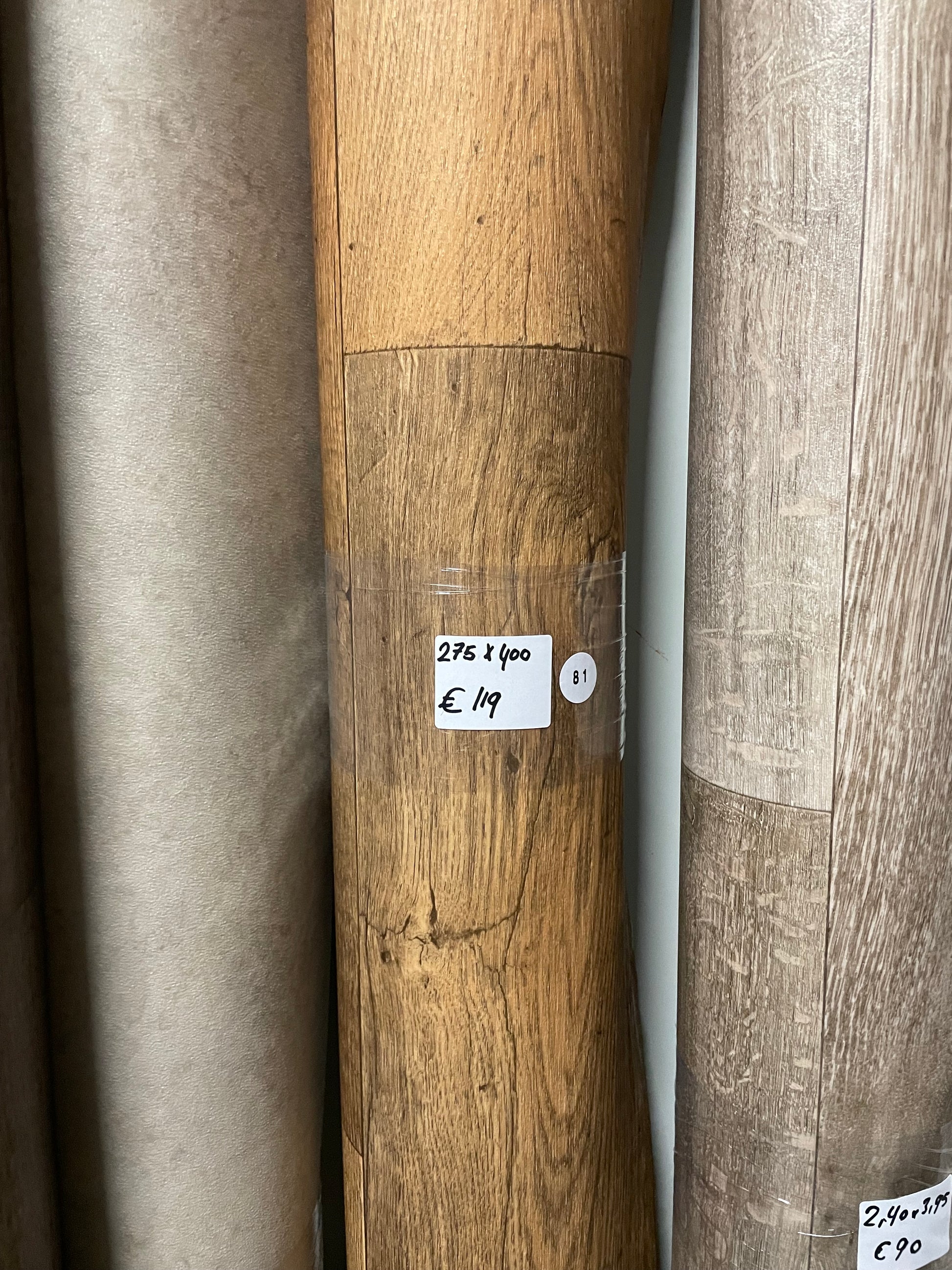 Bruin Rustiek Eiken Restpartij | 2,75x4,00mtr - Vinylrestpartij.nl 