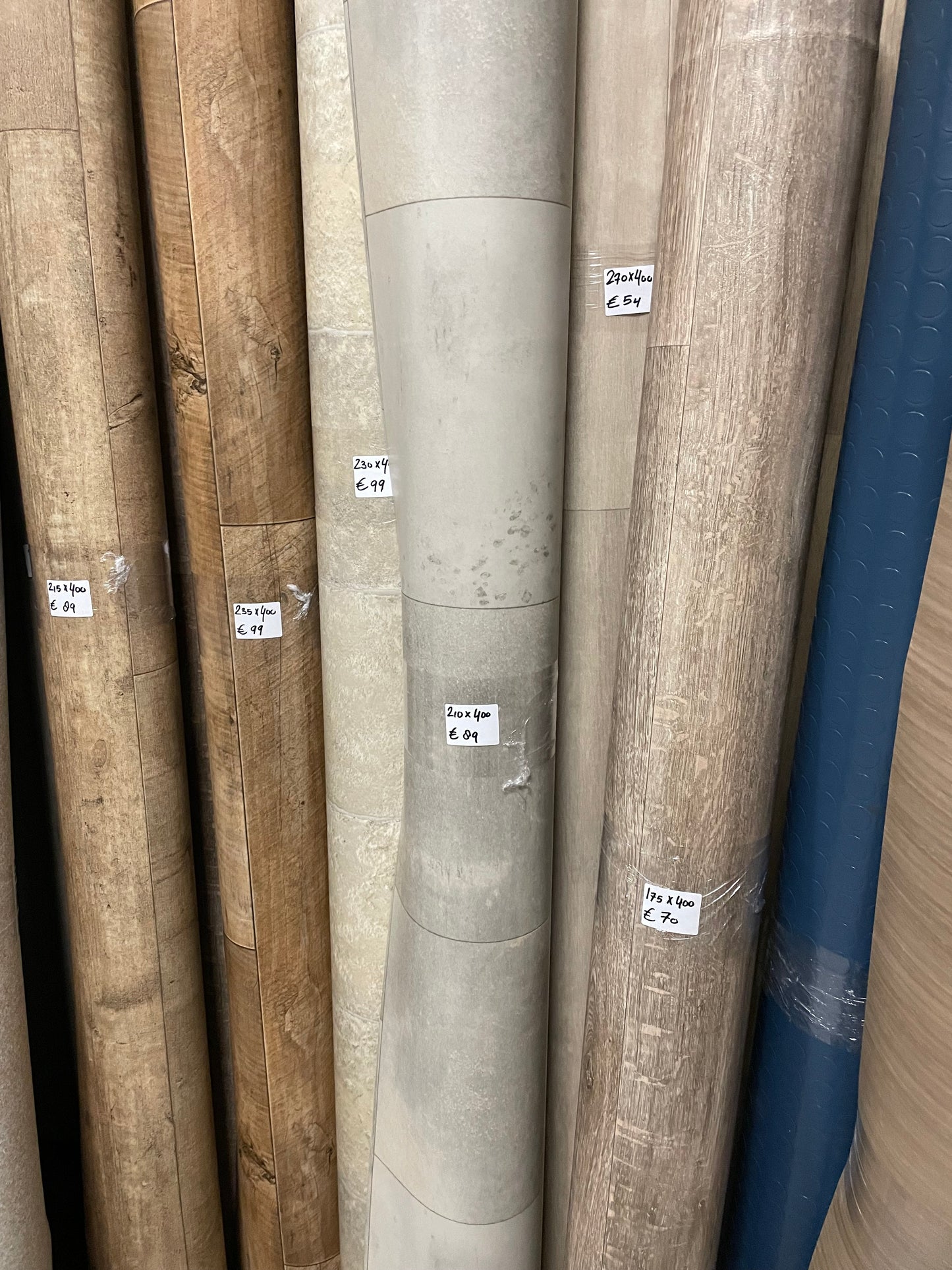 Grijs Tegellook Vinyl Restpartij | 2,10x4,00mtr