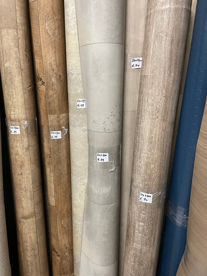Grijs Tegellook Vinyl Restpartij | 2,10x4,00mtr