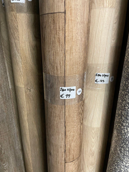 Warm Landelijk Eiken Vinyl Restpartij | 2,50x4,00mtr