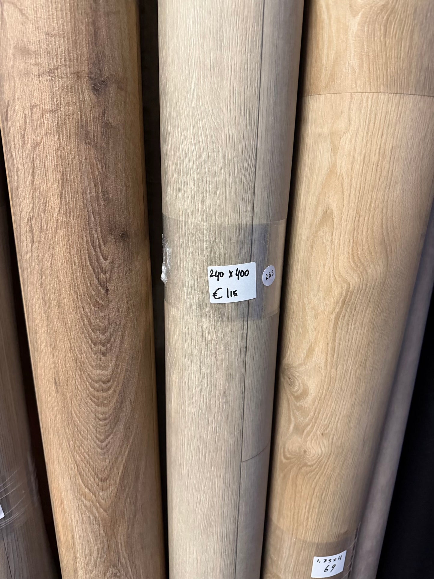 Licht Beige Eiken Vinyl Restpartij | 2,40x4,00mtr (9,6m2)