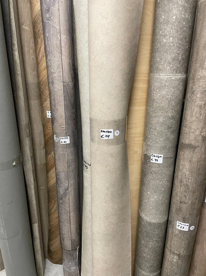 Greige Betonlook Vinyl Restpartij | 2,80x4,00mtr