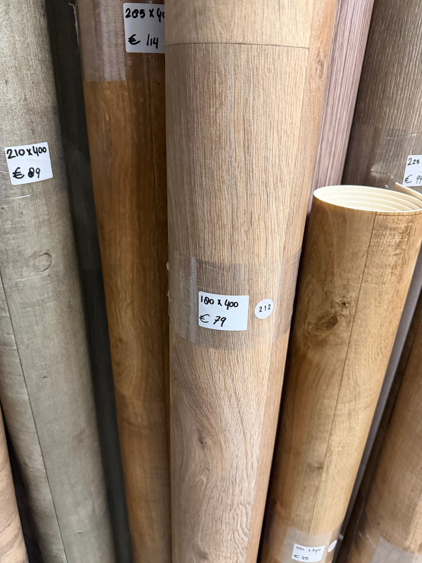 Licht Naturel Eiken Vinyl Restpartij |
1,80x4,00mtr