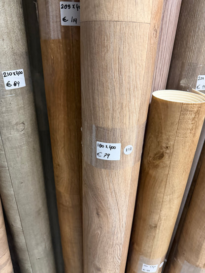 Licht Naturel Eiken Vinyl Restpartij |
1,80x4,00mtr