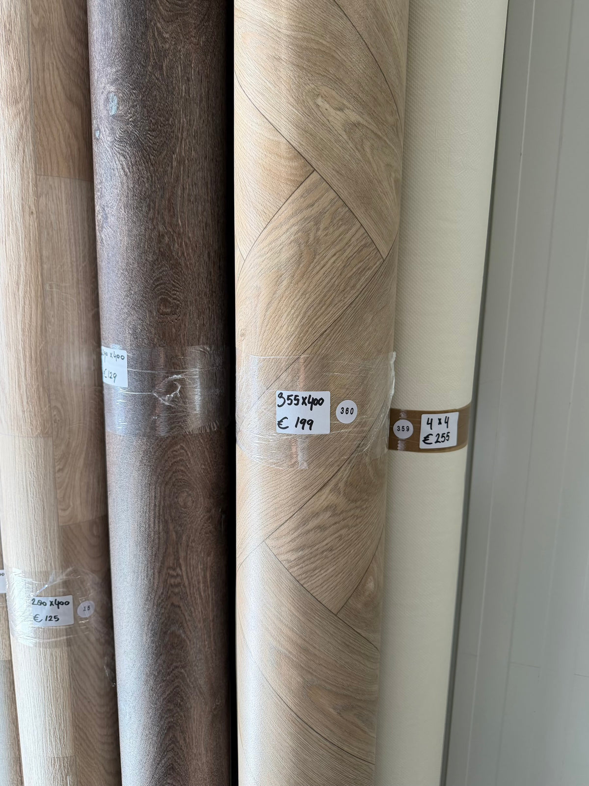 Licht Visgraat Naturel Vinyl Restpartij | 3,55x4,00 (14,2m2)