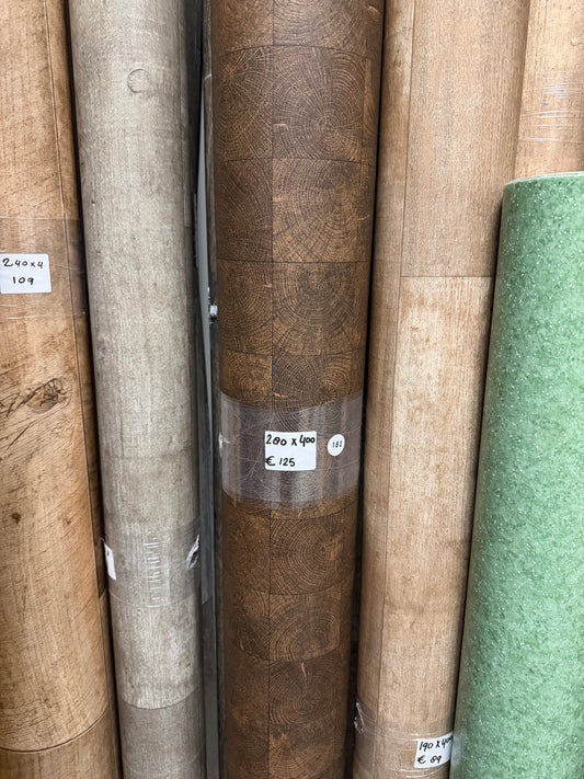 Donker Houtpartoon Vinyl Restpartij |
2,85x4,00mtr