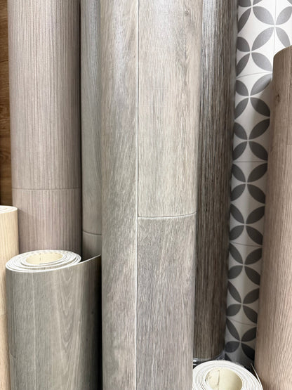 Zacht Grijs Eiken Vinyl Restpartij | 2,85x4,00mtr (11,4m2)
