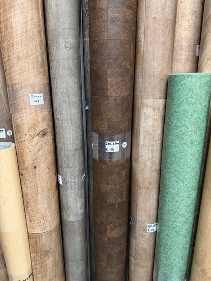 Donker Houtpartoon Vinyl Restpartij |
2,85x4,00mtr