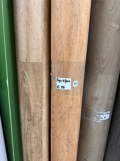 Warm Rustiek Eiken Vinyl Restpartij | 2,40x4,00mtr