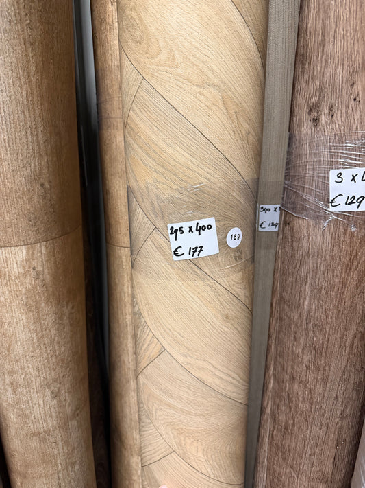 Visgraat Naturel Eiken Vinyl Restpartij |
2,95x4,00mtr