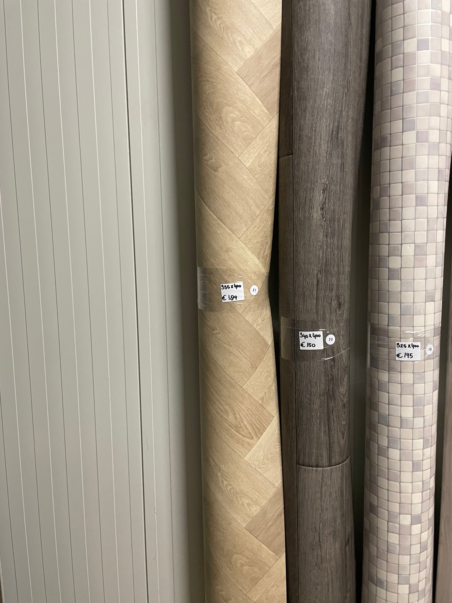 Visgraat Licht Naturel Eiken Vinyl Restpartij |3,35x4,00mtr