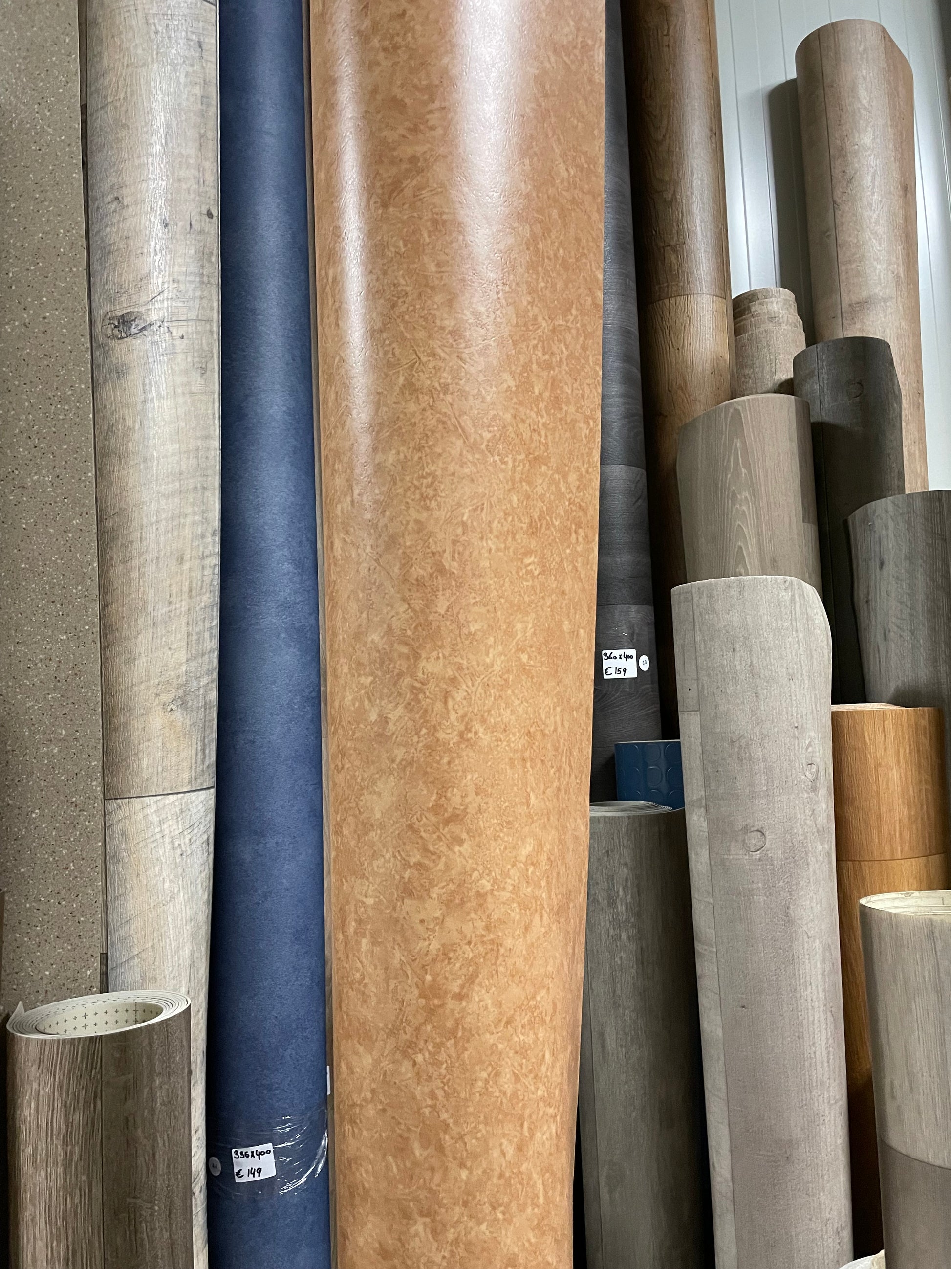 Creme Gemarmerd Vinyl Restpartij | 3,10x4,00mtr - Vinylrestpartij.nl 