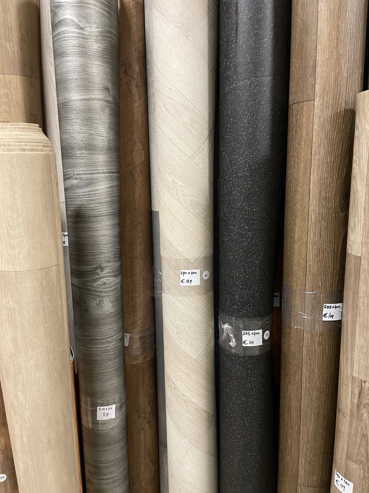 Visgraat Licht Eiken Vinyl Restpartij | 2,90x4,00mtr