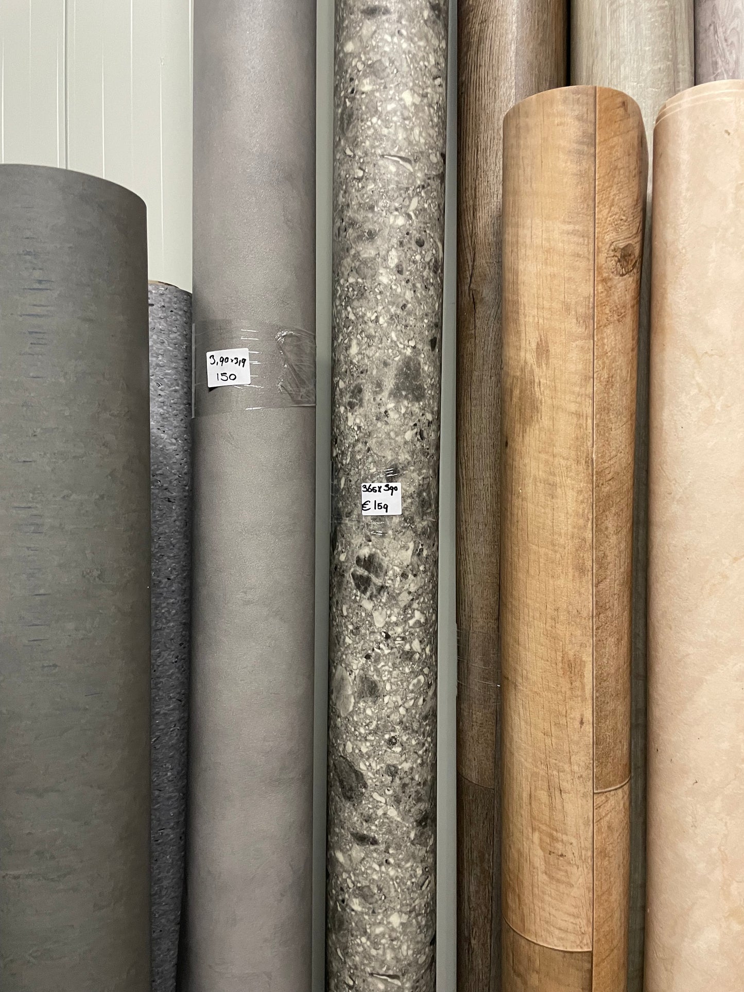 Grijs Terrazzo Vinyl Restpartij | 3,65x3,90mtr