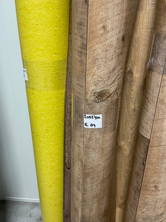 Donker Rustiek Eiken Vinyl Coupon | 2,05x4,00mtr