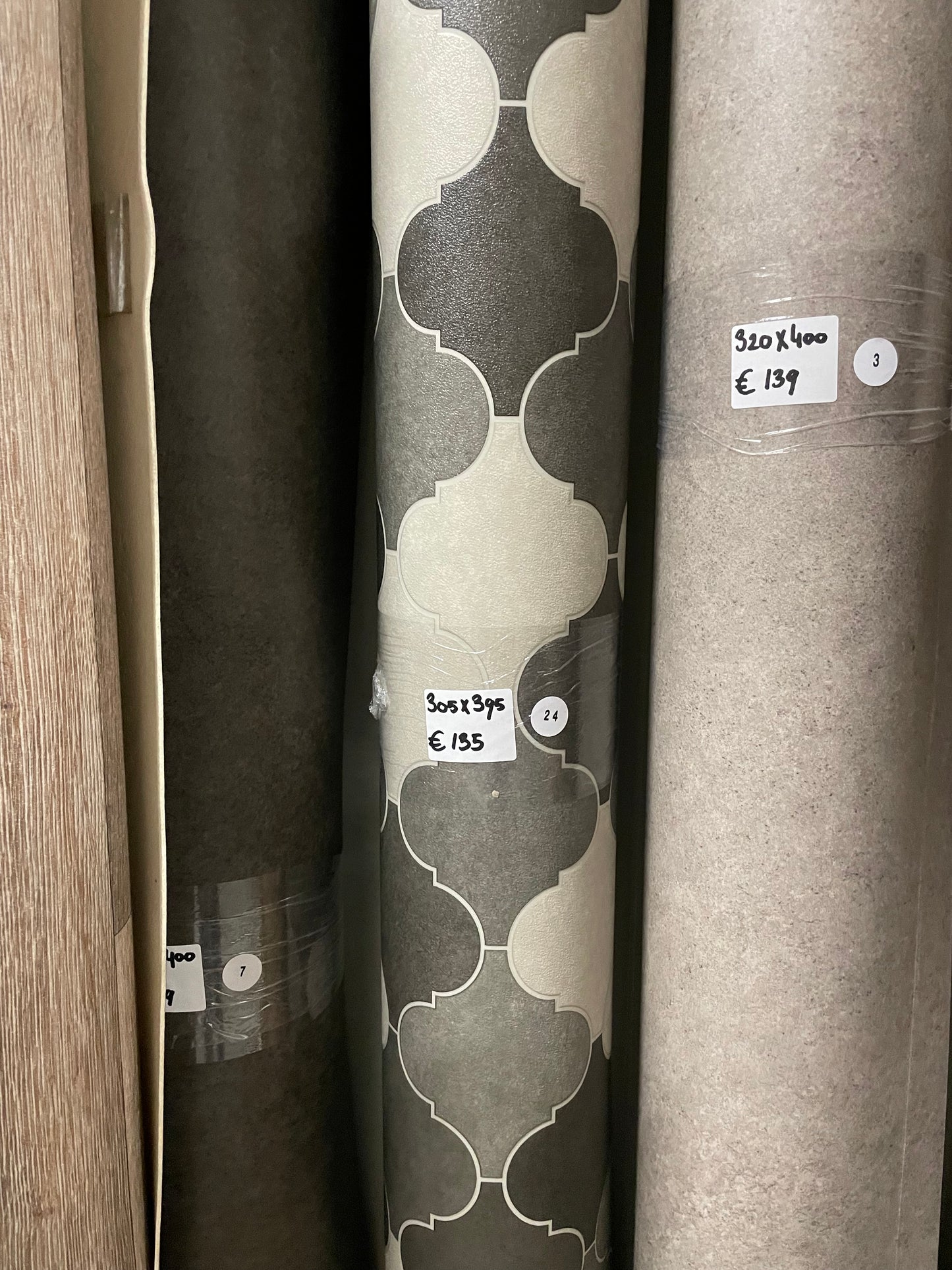 Sierlijk Patroon Vinyl Restpartij |3,05x3,95mtr