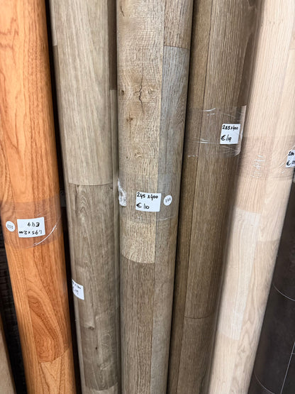 Boeren Eiken Vinyl Restpartij | 2,45x4,00mtr (10,2m2)