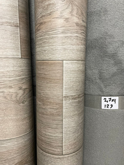 Boereiken Bruin Vinyl Restpartij | 1,70x2,00mtr