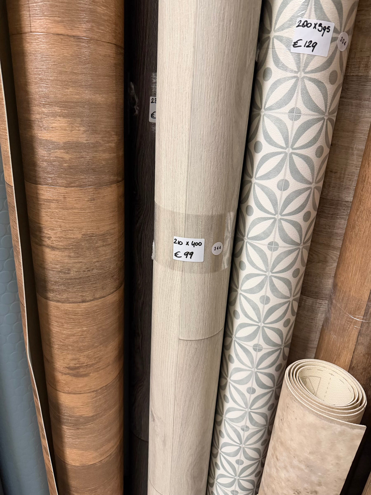 Eiken Licht Beige Vinyl Restpartij | 2,10x4,00 (8,4m2)