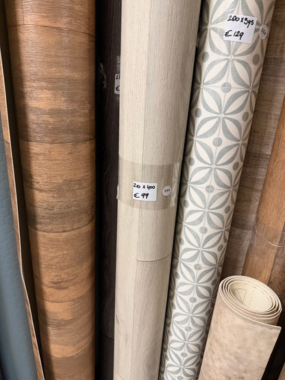 Eiken Licht Beige Vinyl Restpartij | 2,10x4,00 (8,4m2)