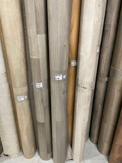 Bruin Eiken Vinyl Restpartij | 2,20x4,00mtr