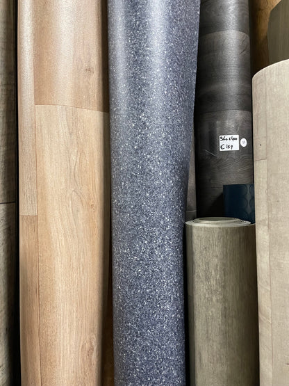 Donker Blauw Granietlook Prorjctvinyl Restpartij | 3,35x4,00mtr - Vinylrestpartij.nl 