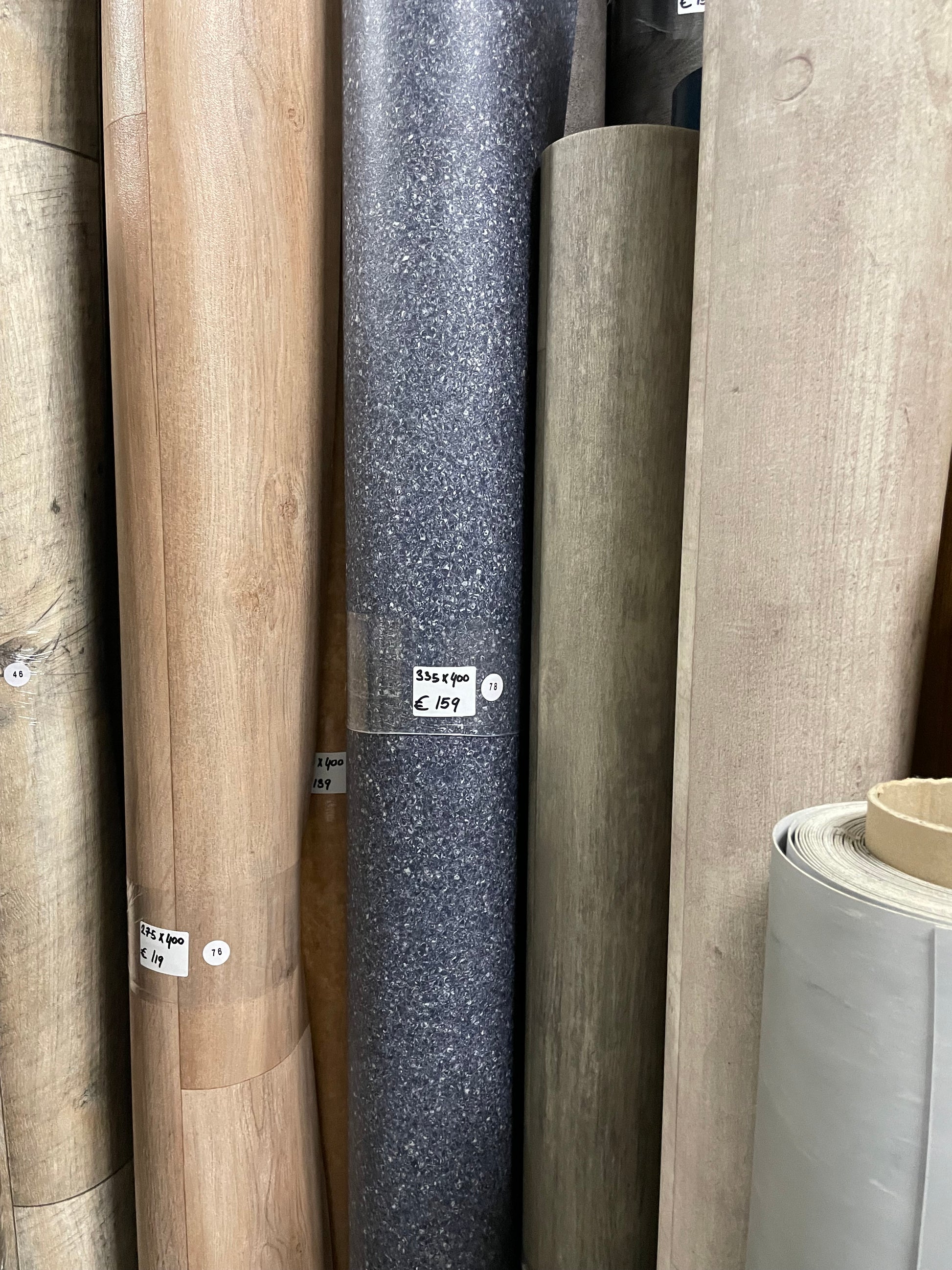 Donker Blauw Granietlook Prorjctvinyl Restpartij | 3,35x4,00mtr - Vinylrestpartij.nl 