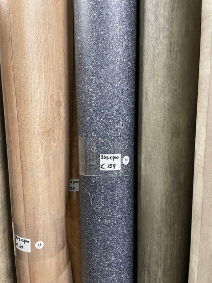 Donker Blauw Granietlook Prorjctvinyl Restpartij | 3,35x4,00mtr - Vinylrestpartij.nl 