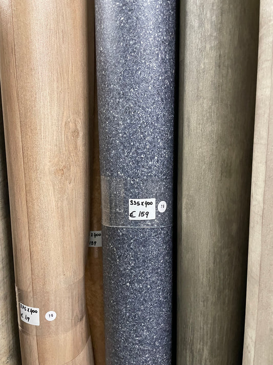 Donker Blauw Granietlook Prorjctvinyl Restpartij | 3,35x4,00mtr - Vinylrestpartij.nl 