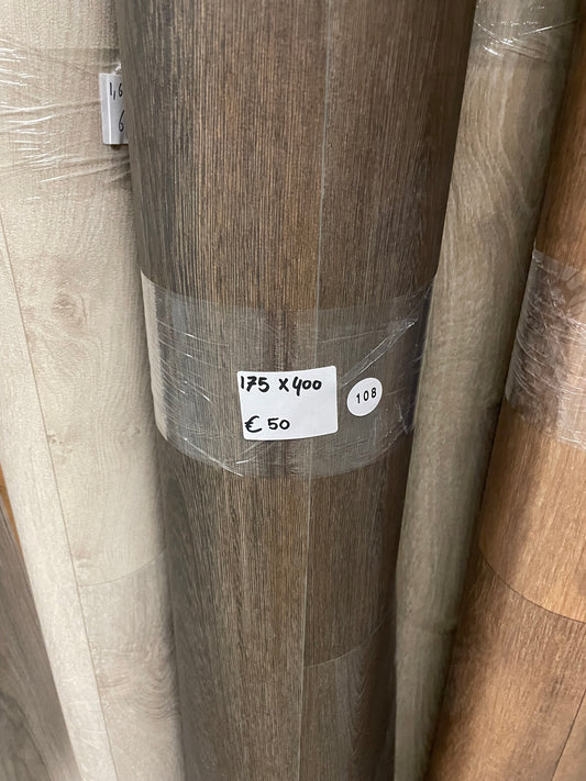 Donker Bruin Warm Eiken Vinyl Restpartij | 1,75x4,00mtr - Vinylrestpartij.nl 