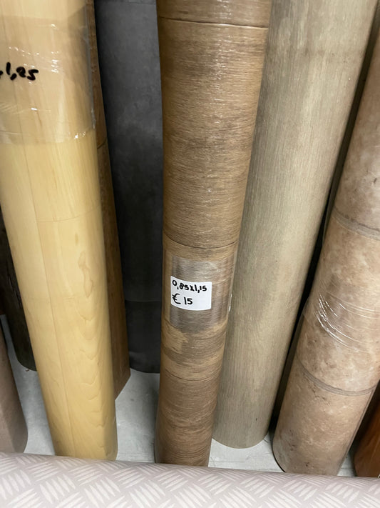 Donker Eiken WC/Toilet Vinyl Restpartij | 0,85x1,15mtr - Vinylrestpartij.nl 