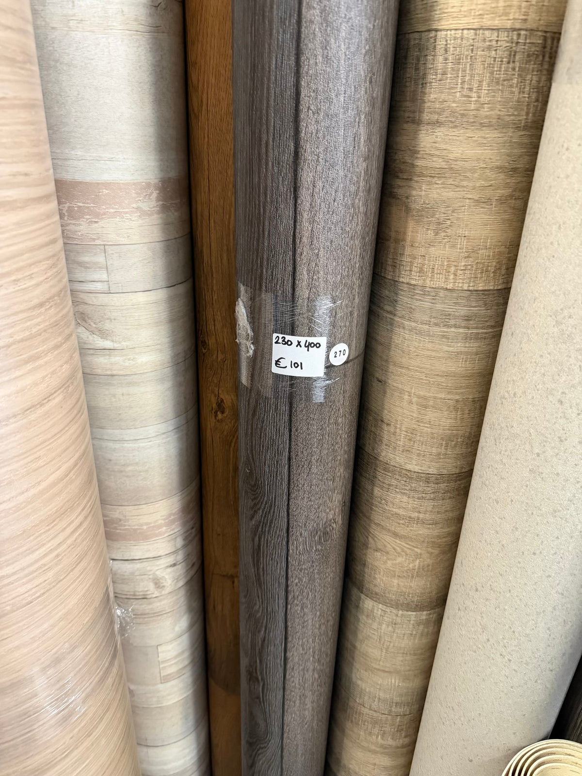 Donker Greige Eiken Vinyl Restpartij | 2,30x4,00mtr (9,2m2)